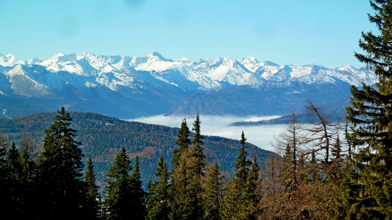 erster Blick in die Hohen Tauern