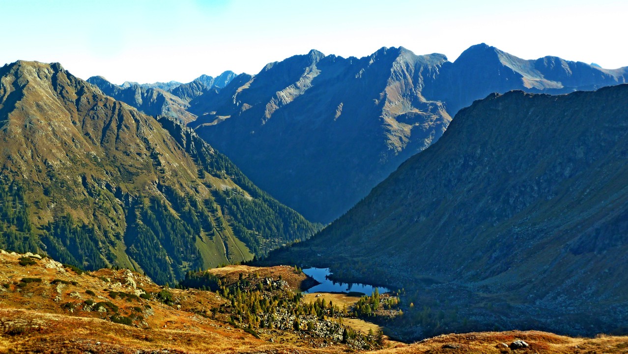 dort unten ist unser nächstes Ziel, der untere Schönalmsee