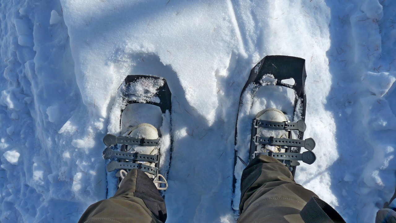 und lieber doch Schneeschuhe anziehen