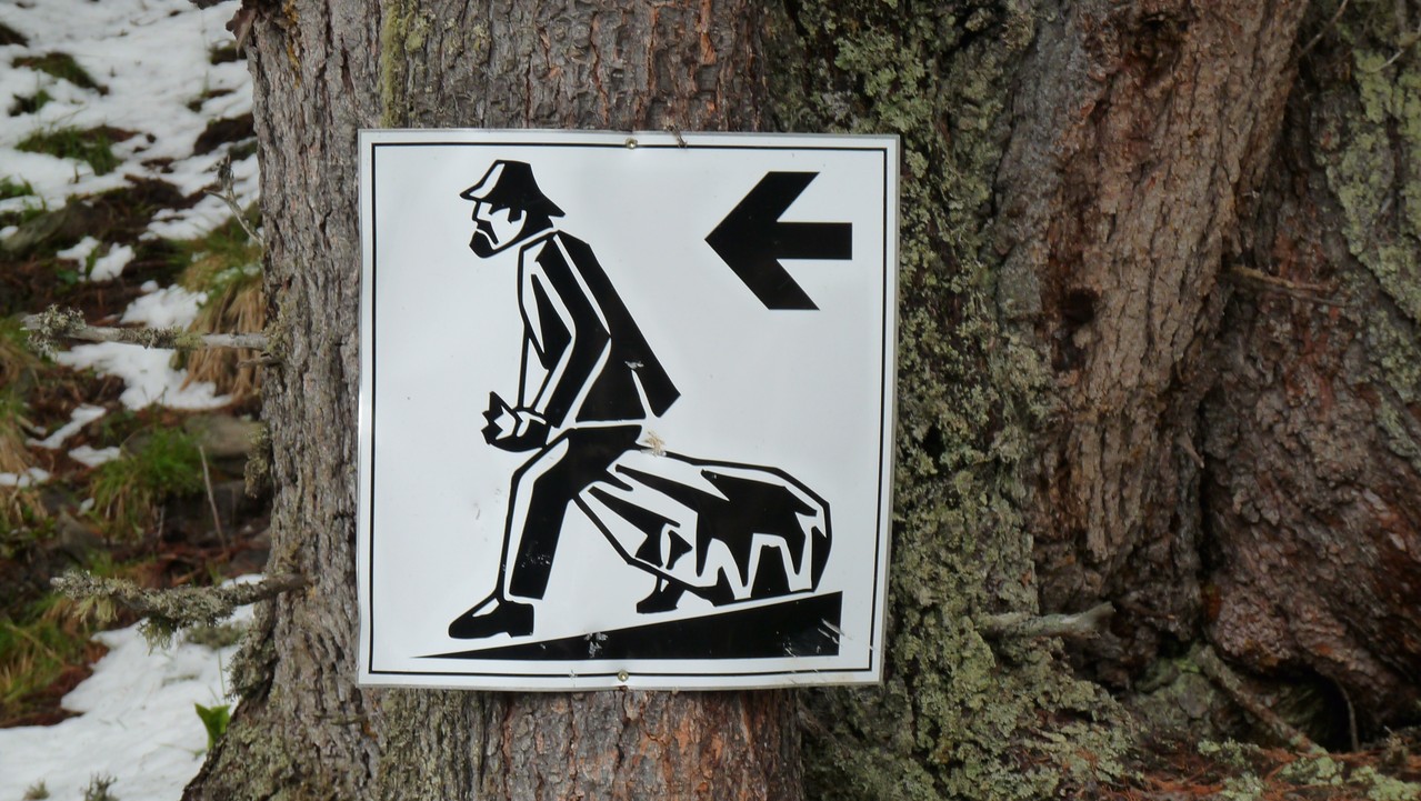 der Knappenweg - so brachten die Knappen im Winter das Erz ins Tal