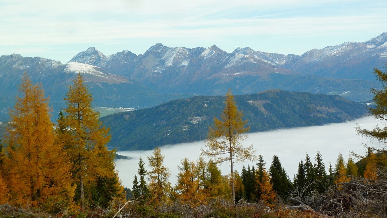 im Lungau immer noch ein Nebelmeer