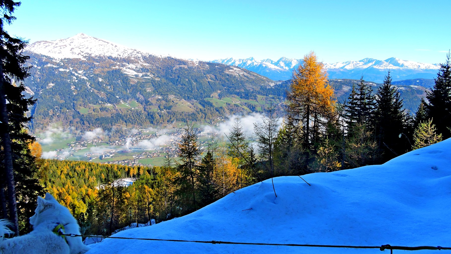 immer wieder schöne Aussicht auf der Strecke