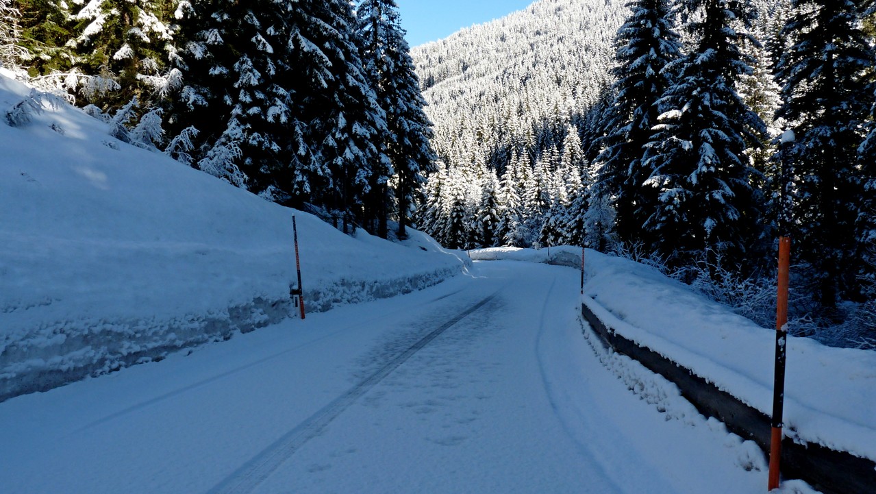 gut daß ich die Winterreifen noch drauf hab