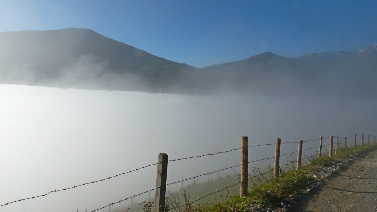 wie mit dem Lineal gezogen - der Nebel im Murtal
